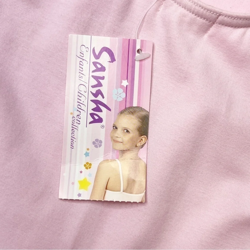 Sansha Ballet Leotard Dress Pink Size F = Girl’s 12 Skirt Tank Top Dance New NWT